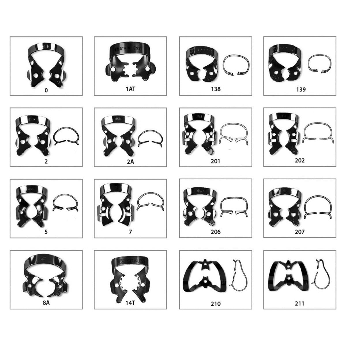 Fit Kofferdam® Klammern Black - Form 14T