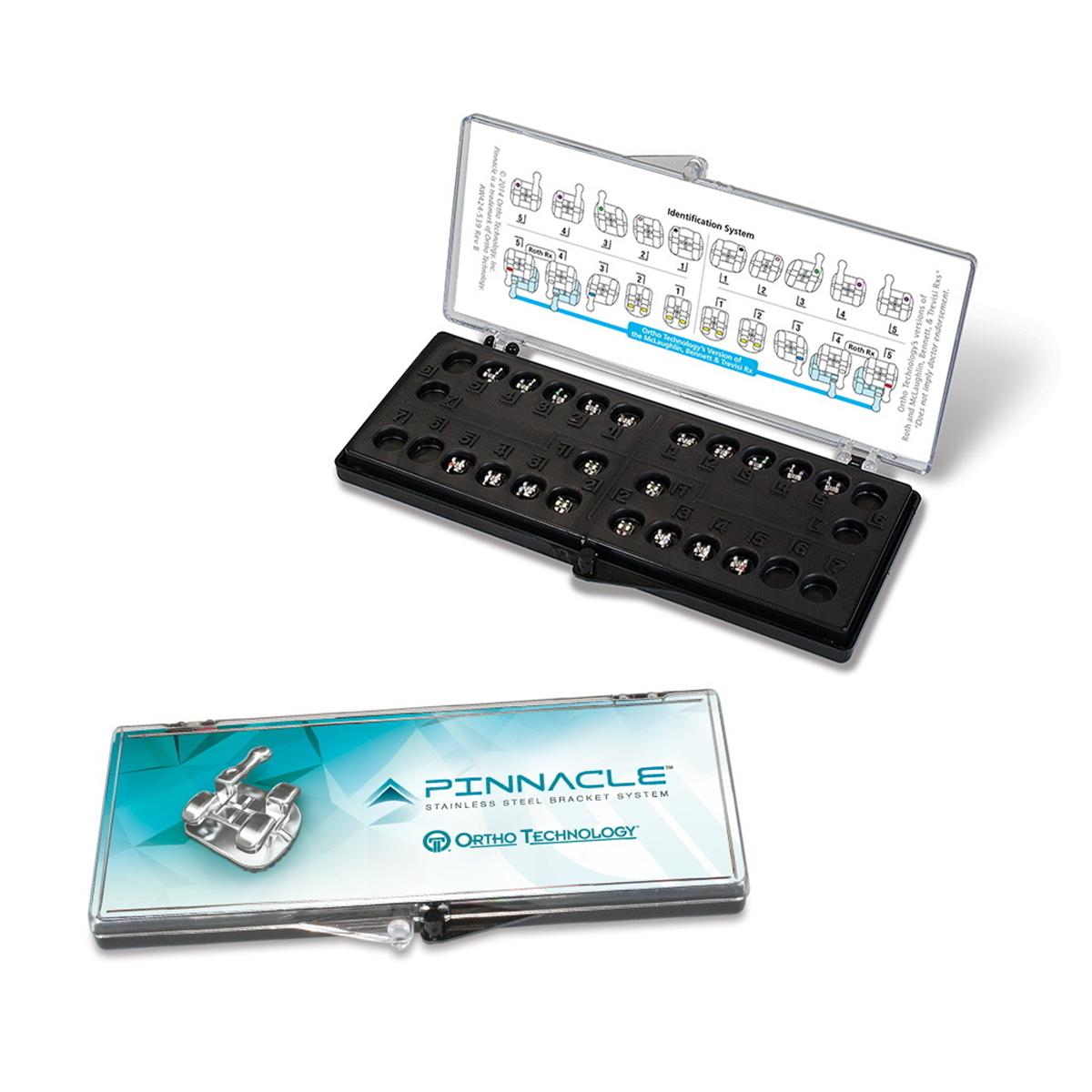 Pinnacle Roth Prescription .022" Slot, Patientenkit - 5er bis 5er, OK + UK, ohne Häkchen, Offset an 4ern und 5ern