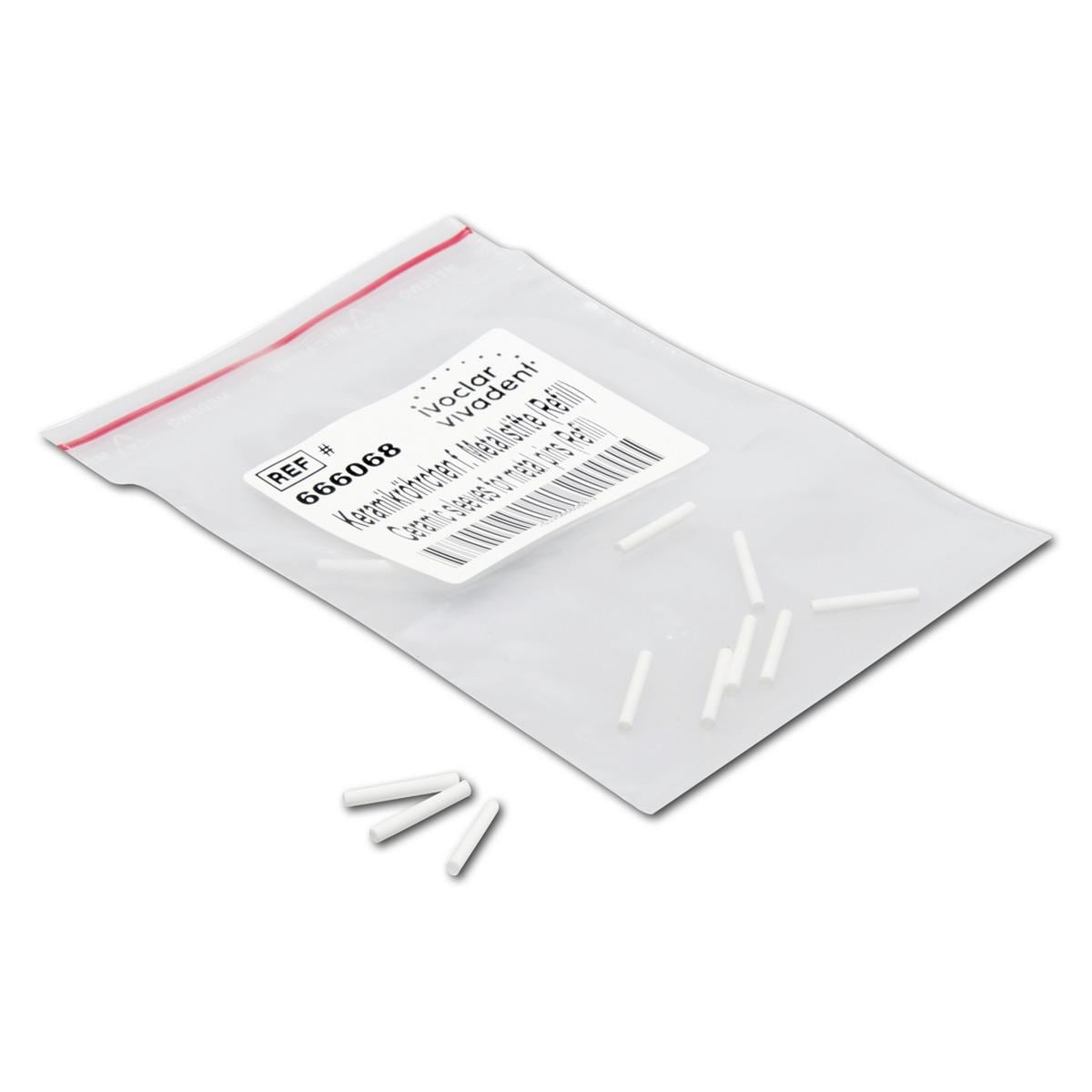 Keramikröhrchen für Metallstifte - Packung 10 Stück