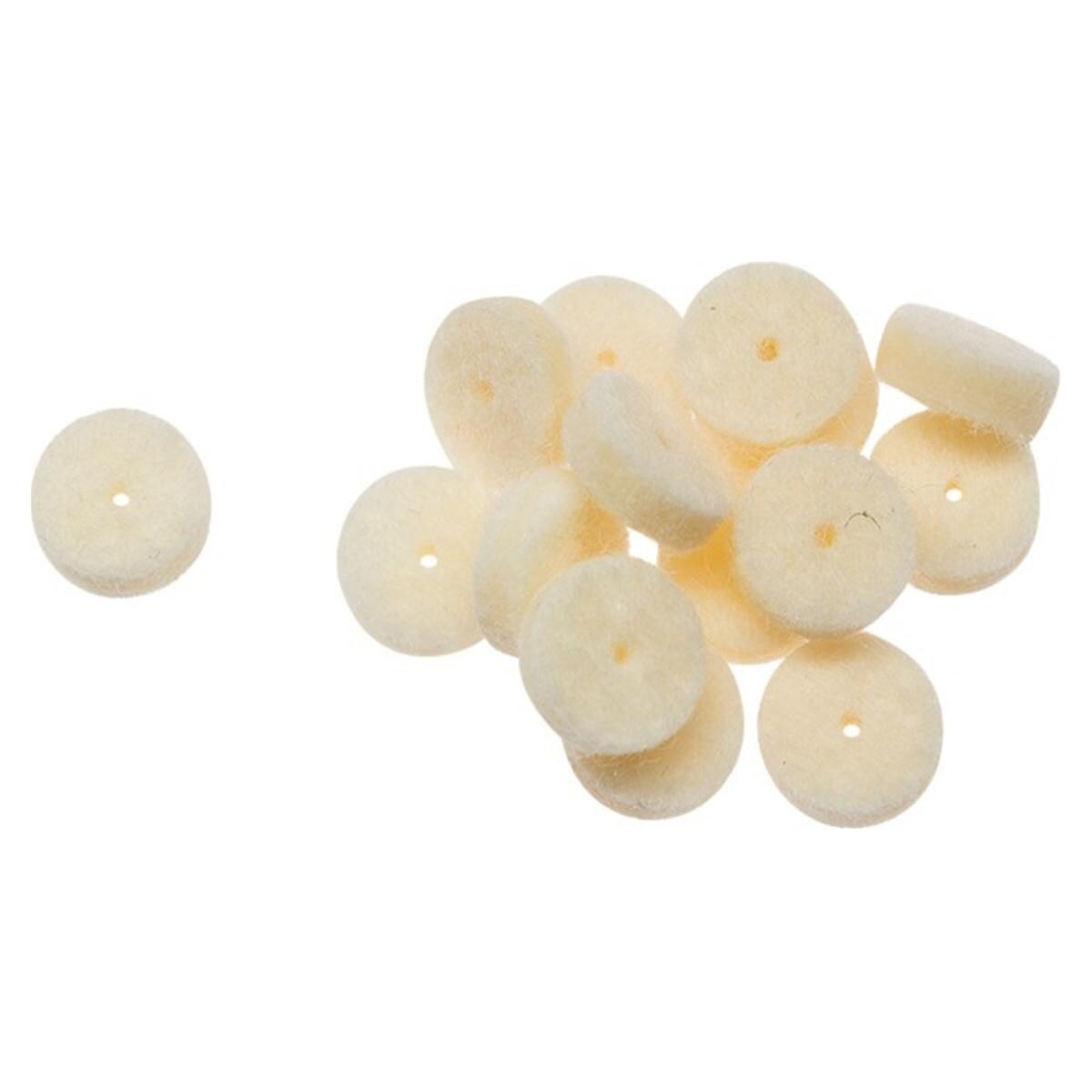 DIA GLACE Filzräder - Ohne Gleitmittelimprägnierung, Packung 100 Stück