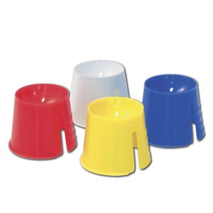 Monoart® Einmal-Dappengläser - Rot, Packung 50 Stück