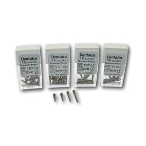 Classic Surtex Wurzelstifte Titan - Nachfüllpackung - TST-S1, Länge 7,80 mm, Ø 1,05 mm, Packung 15 Stück