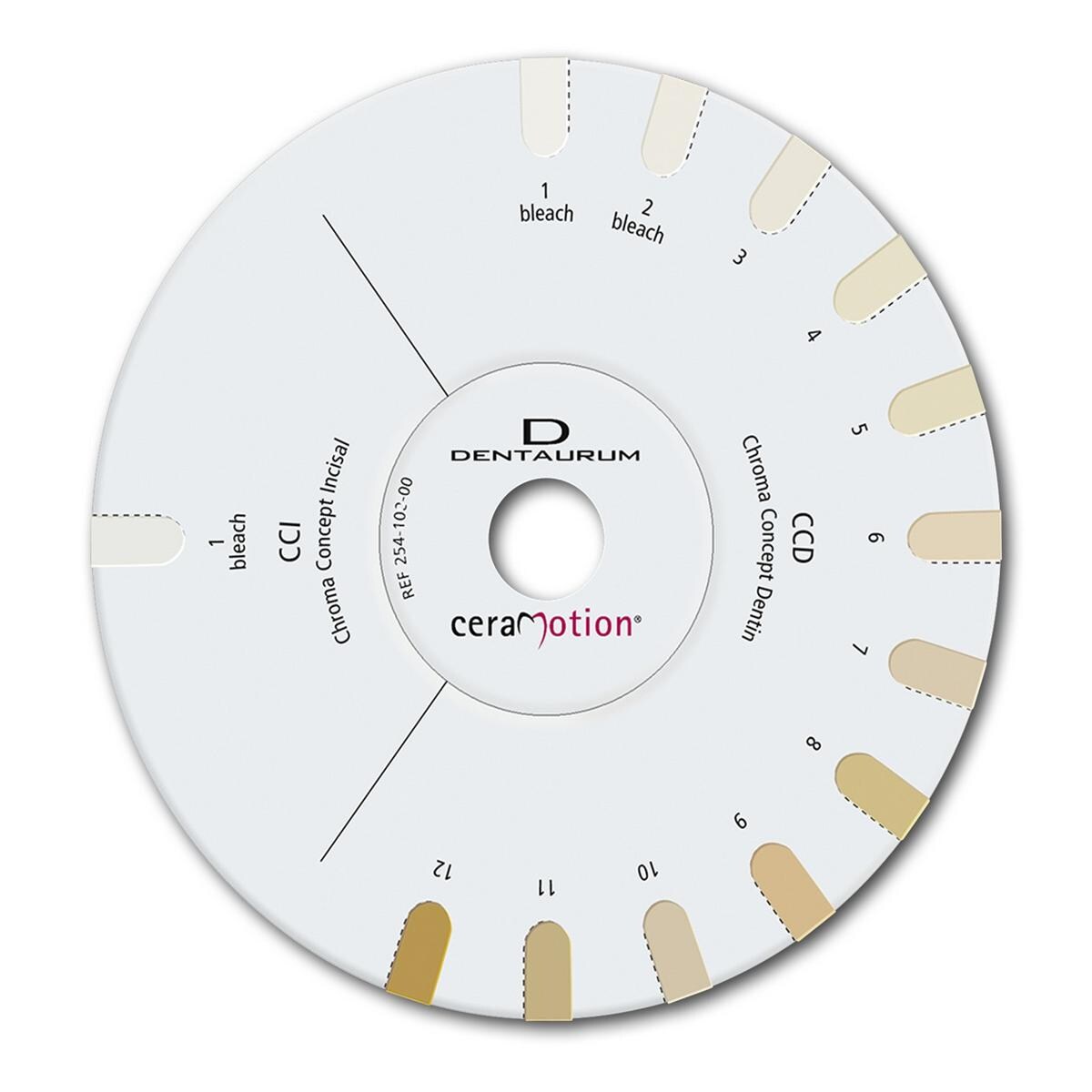 ceraMotion® Shade Disc Chroma Concept / Bleach - Farbschlüssel