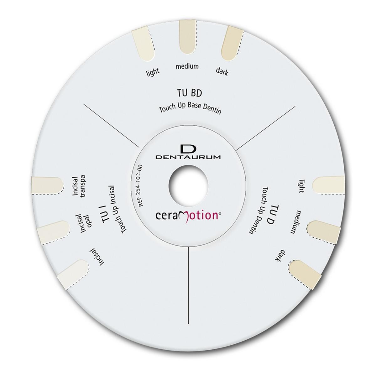 ceraMotion® Shade Disc Touch Up - Farbschlüssel