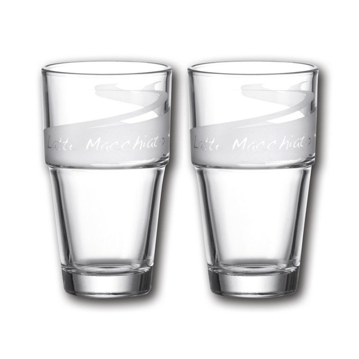 Latte Macchiato Becher Set - Packung 2 Stück