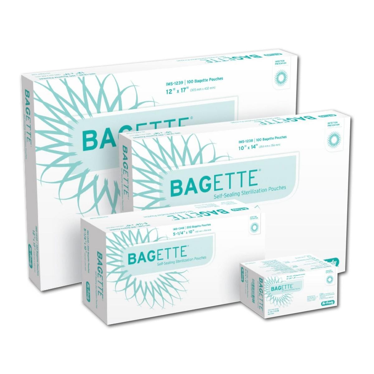 Bagette® Selbstklebende Sterilisationstüten - Größe 305 x 432 mm, Packung 100 Tüten