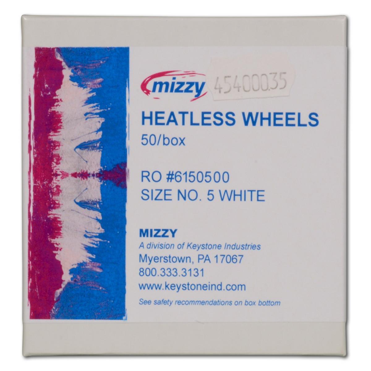 Heatless-Steine weiß - Größe 5, Ø 22 mm, Stärke 3 mm, Packung 50 Stück