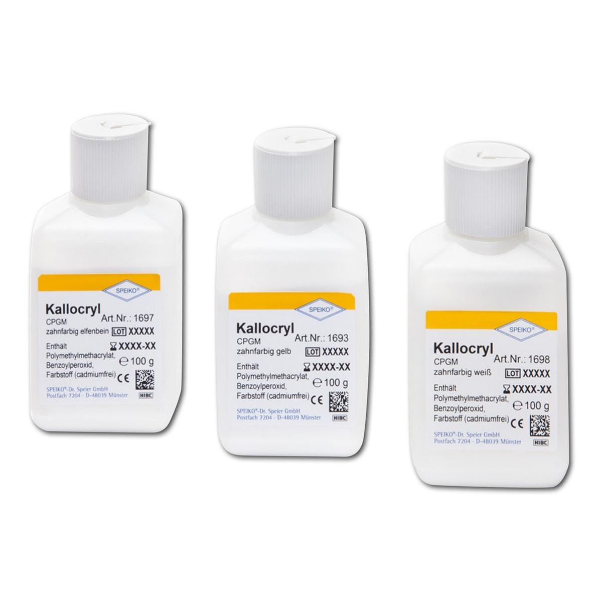 Kallocryl® CPGM zahnfarbig Pulver - Elfenbein, Packung 100 g