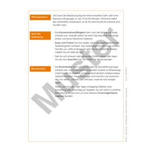 Merkblatt - Örtliche Betäubung - Block 100 Blatt