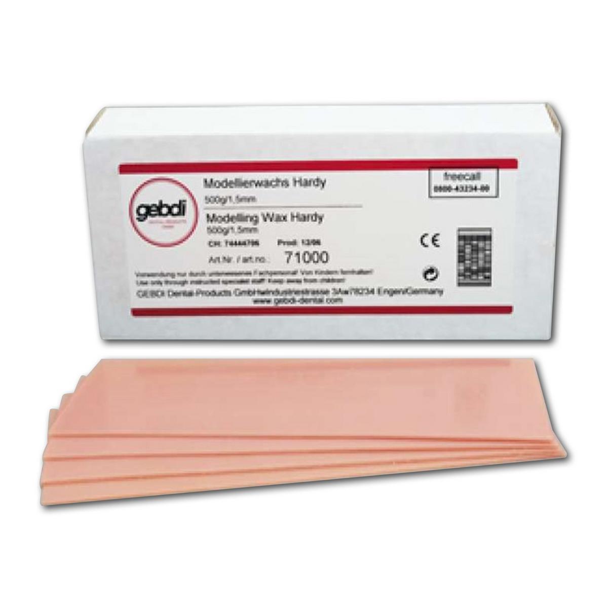 Modellierwachs Hardy - Stärke 1,5 mm, Packung 500 g