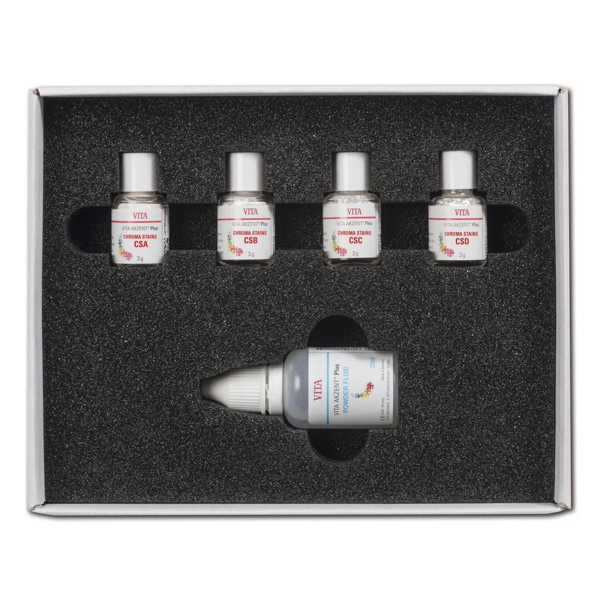 VITA AKZENT® Plus CHROMA STAINS - POWDER KIT classical A1-D4® - Set