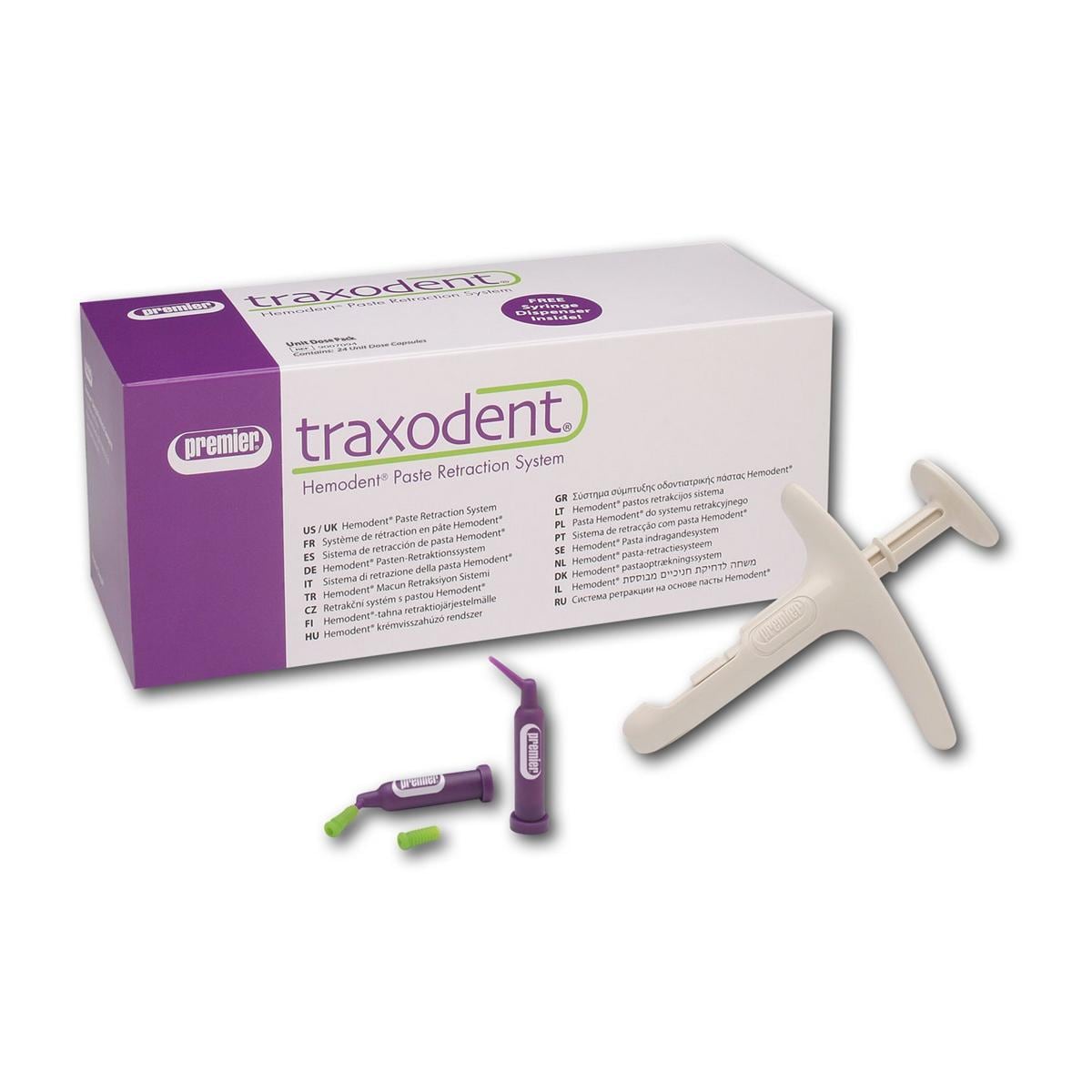 Traxodent®, Unit Dose - Kapseln 24 Stück plus Dispenser