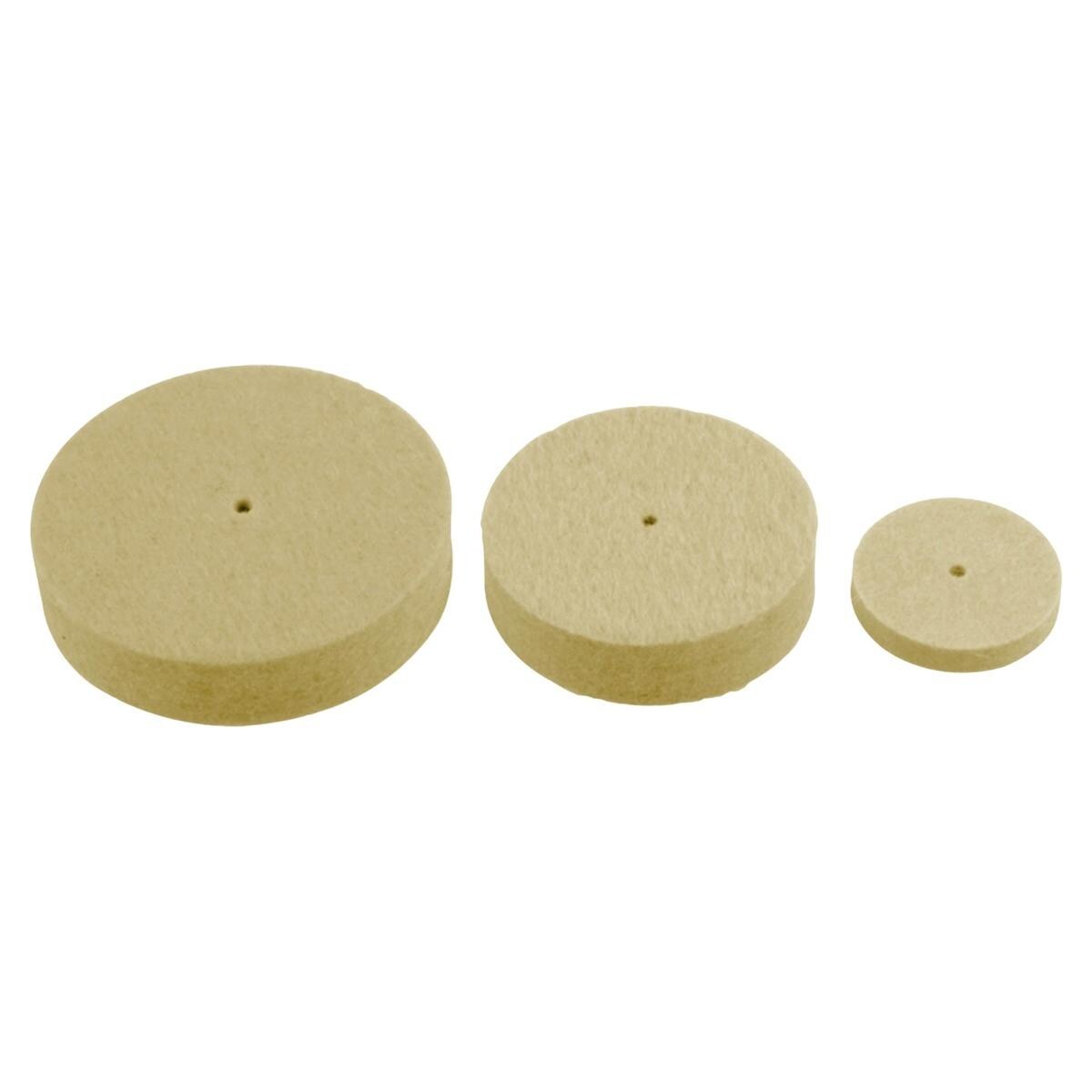 Filzrad Nr. 51 - Ø 25 mm, Höhe 4 mm, Packung 12 Stück