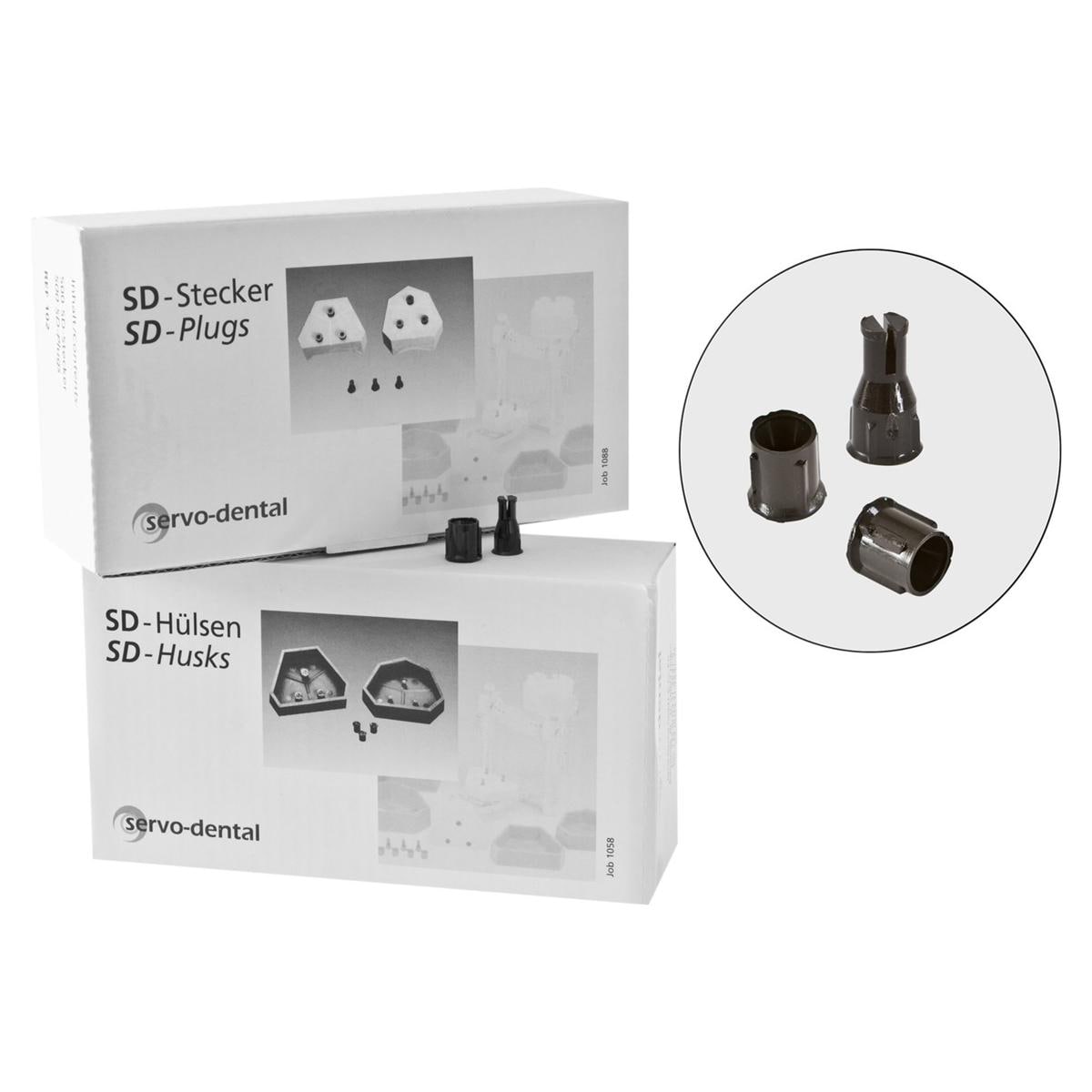 Servo-Hülsen für Modellsteck-System - Packung 500 Stück