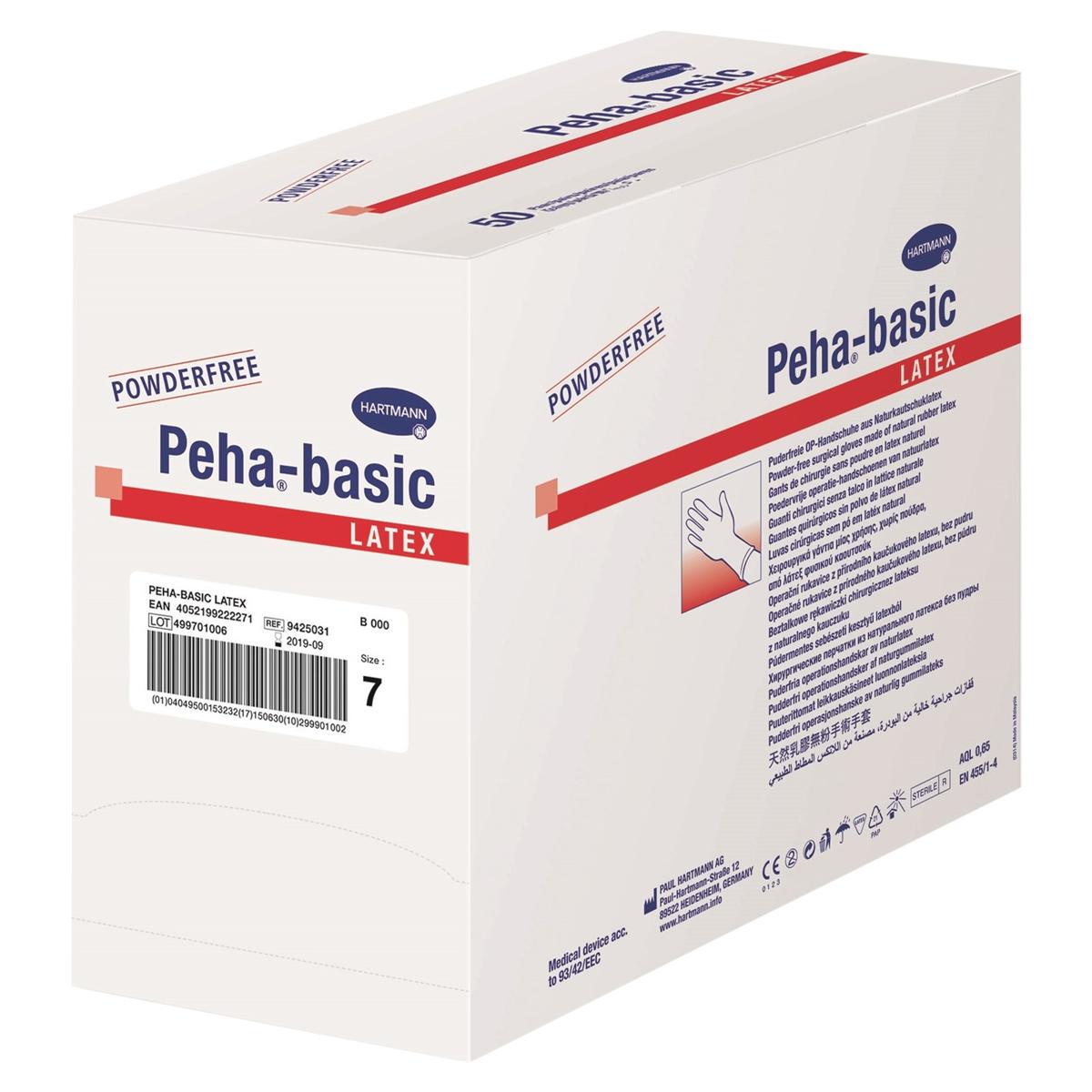 Peha-basic® Latex - Größe 7.0, Packung 50 Paar