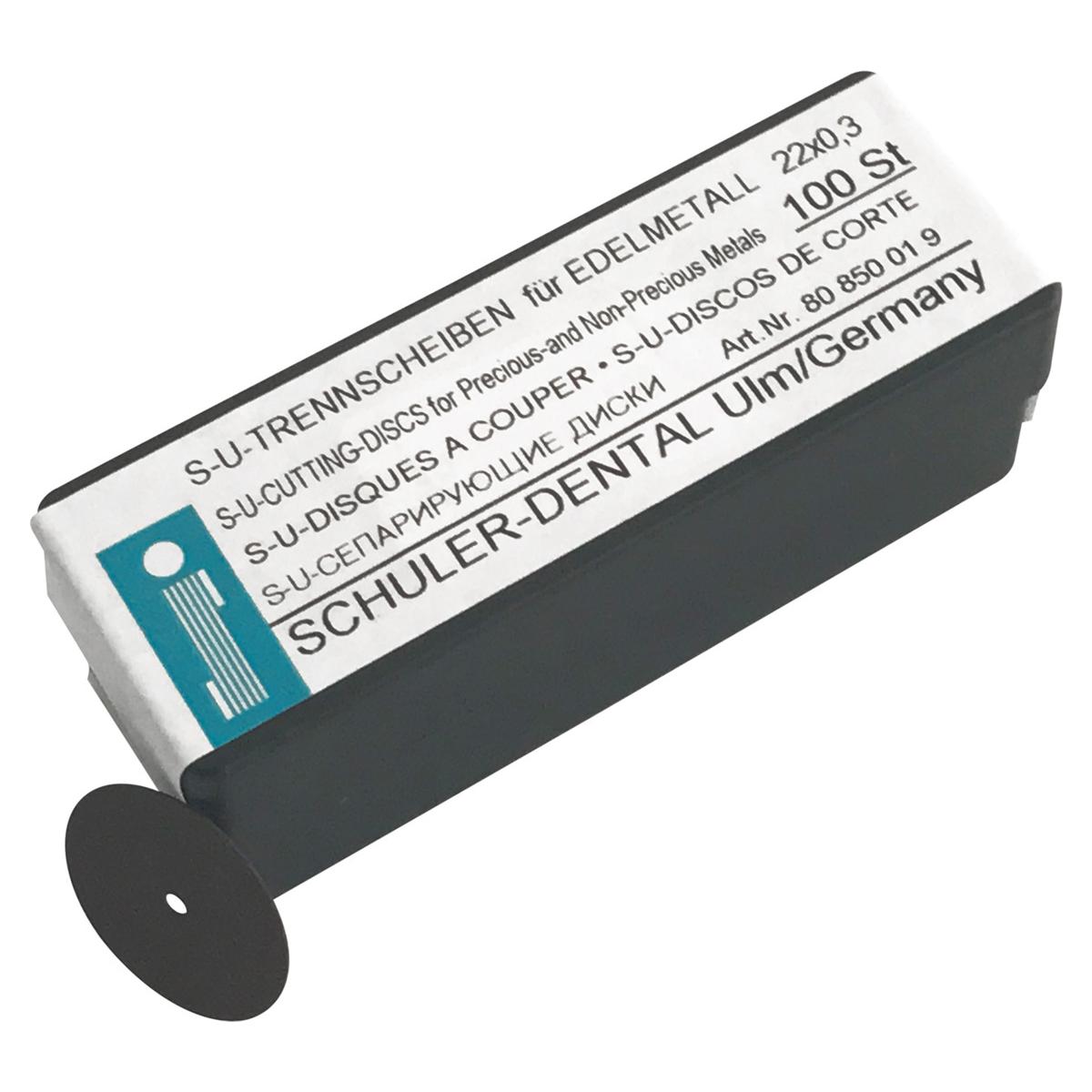 S-U-TRENNSCHEIBEN Edel- und NE-Metalle - Ø 22,0 mm, Stärke 0,3 mm, Packung 100 Stück