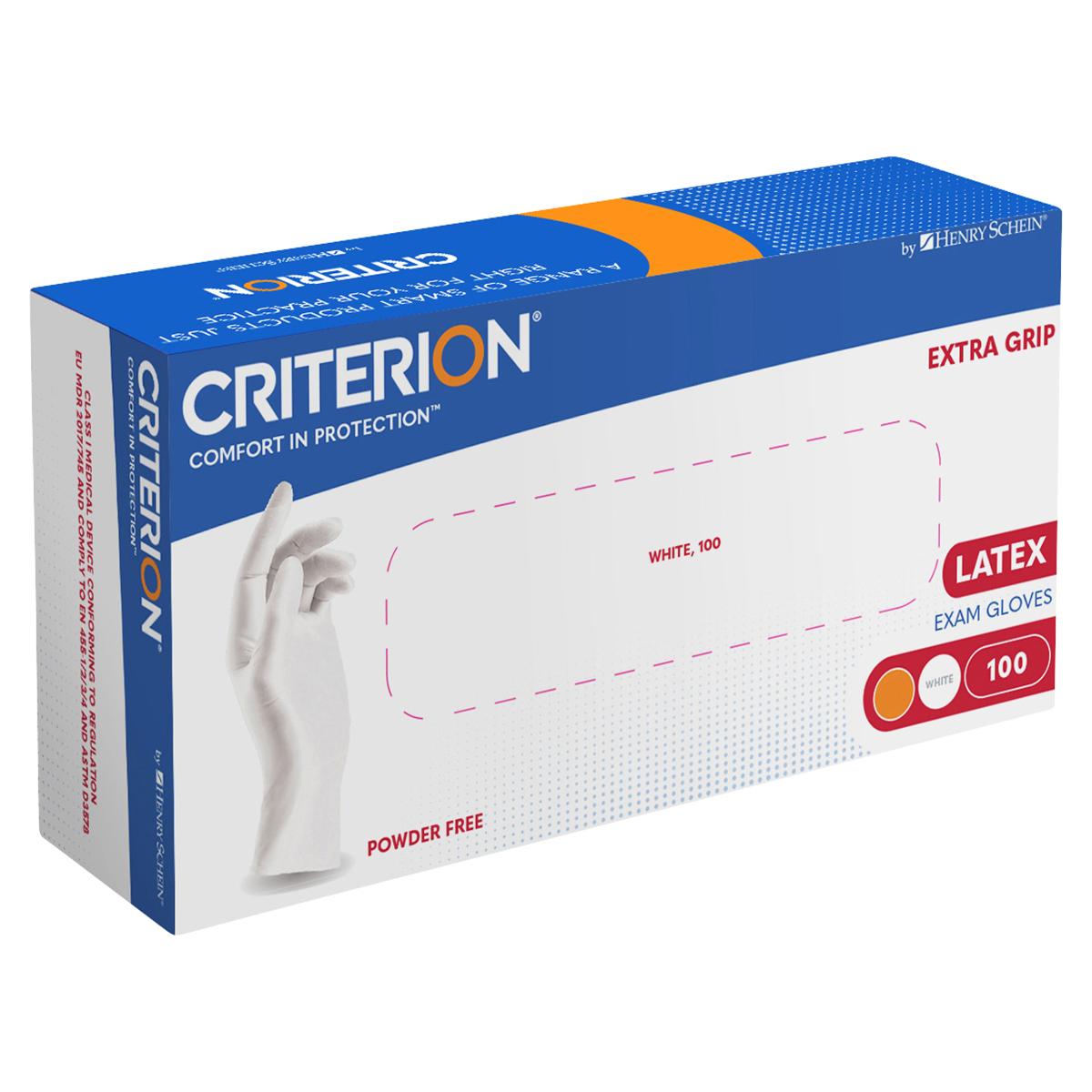 HS-Latex Handschuhe Extra Grip puderfrei Criterion® - Größe XS, Packung 100 Stück