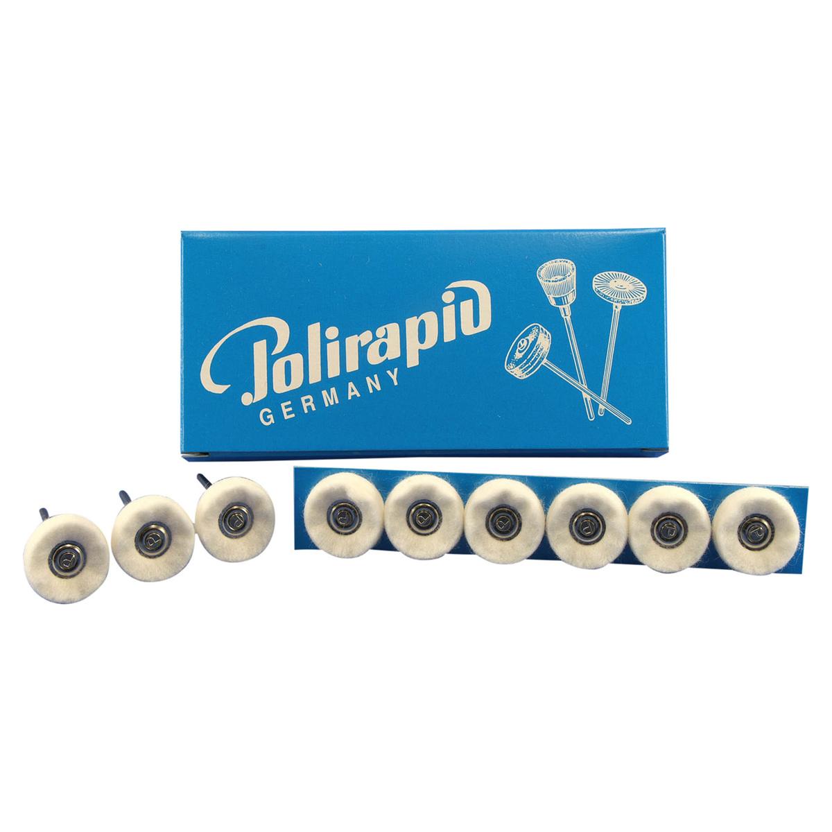 Miniaturbürste, Scheiben-Filz - Ø 21 mm, Packung 6 Stück