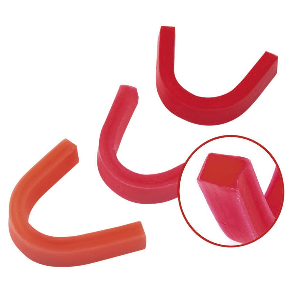 Bisswälle Rot - Medium, Packung 100 Stück