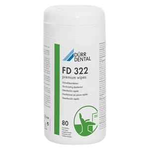 FD 322 premium wipes Schnelldesinfektion - Format 14 x 19 cm, Dose 12 x 80 Tücher