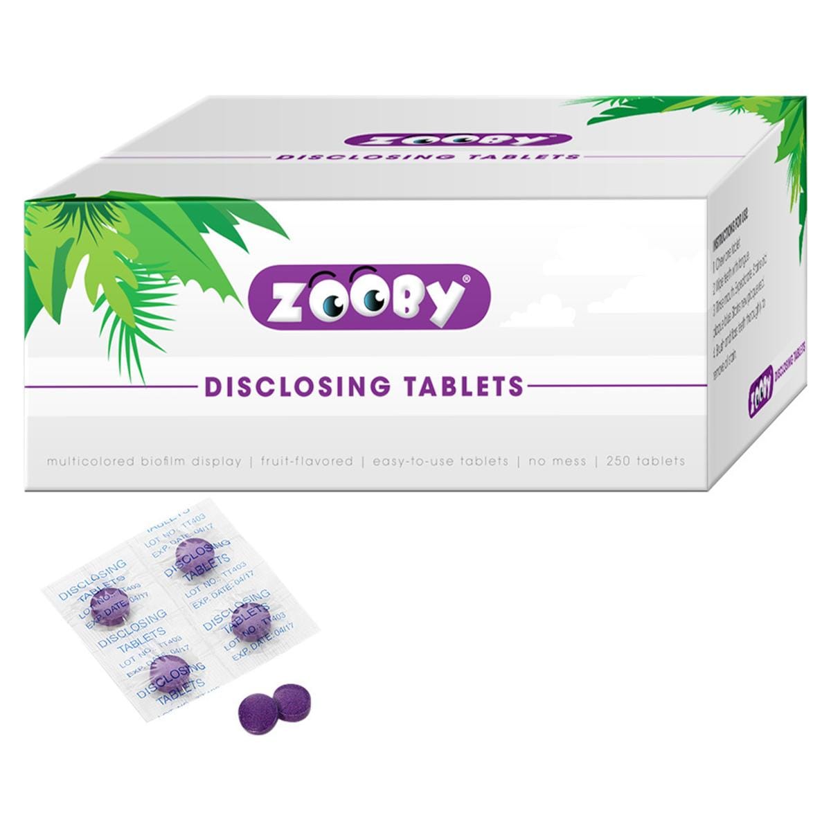 Zooby® Disclosing Tablets - Box 250 Stück