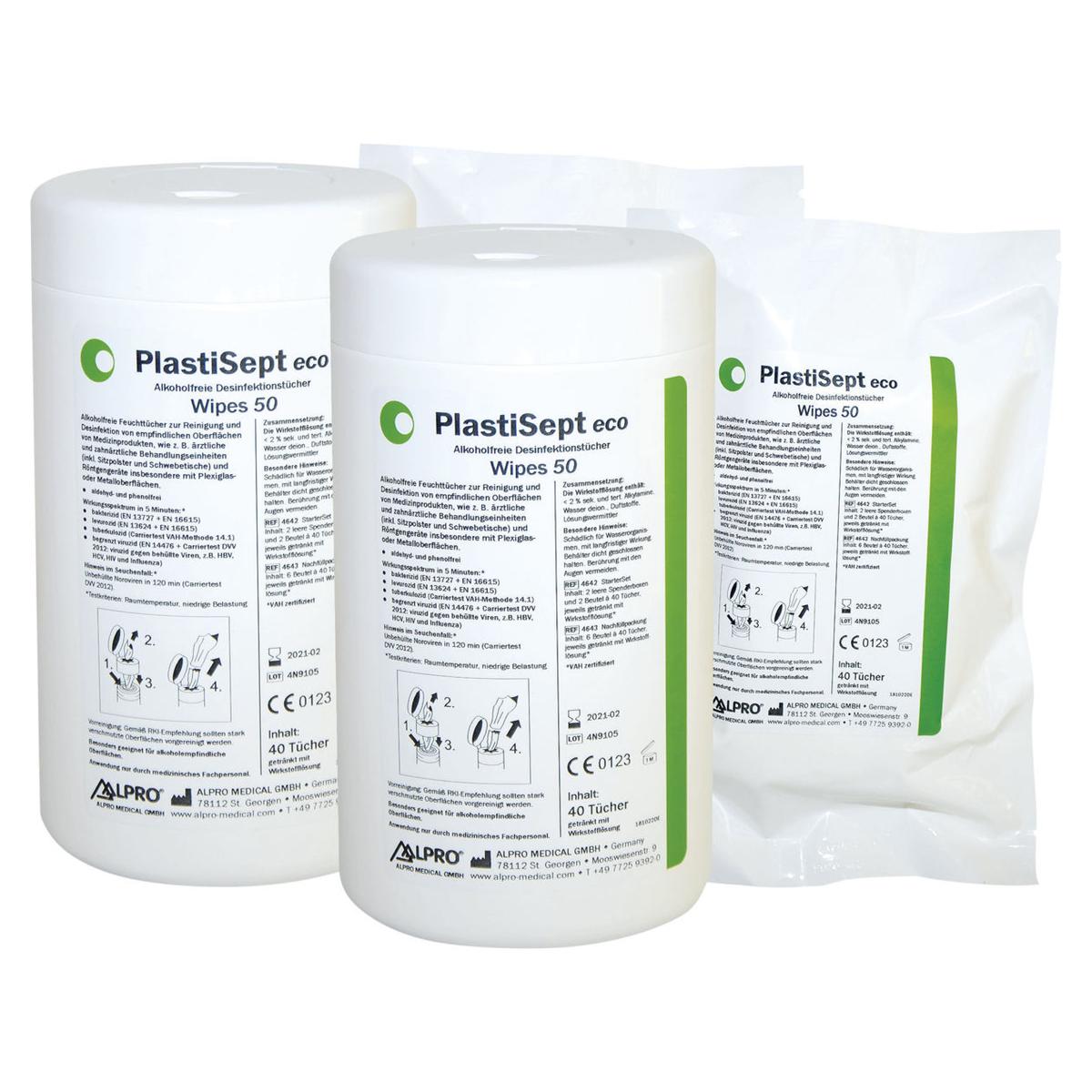 PlastiSept eco Wipes 50 - Starter Kit - Set