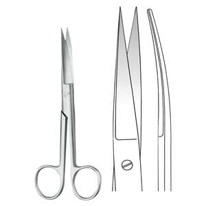 Chirurgische Schere - Länge 16,5 cm, gebogen