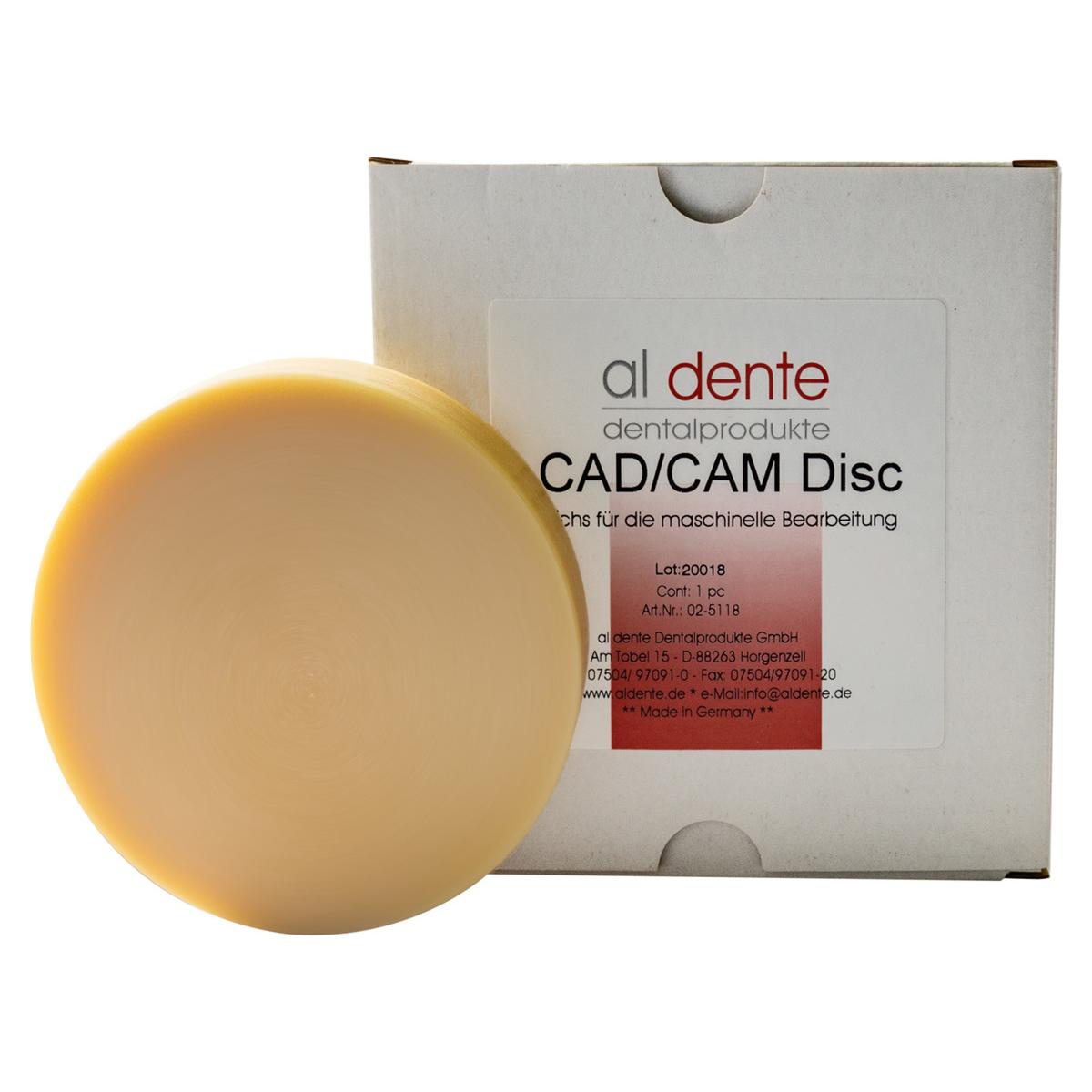 CAD/CAM Wax Disc - Ø 100 mm - Stärke 16 mm