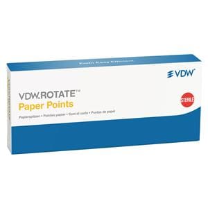 VDW.ROTATE™ Papierspitzen - Einzelgröße - ISO 025.04, rot, Packung 180 Stück