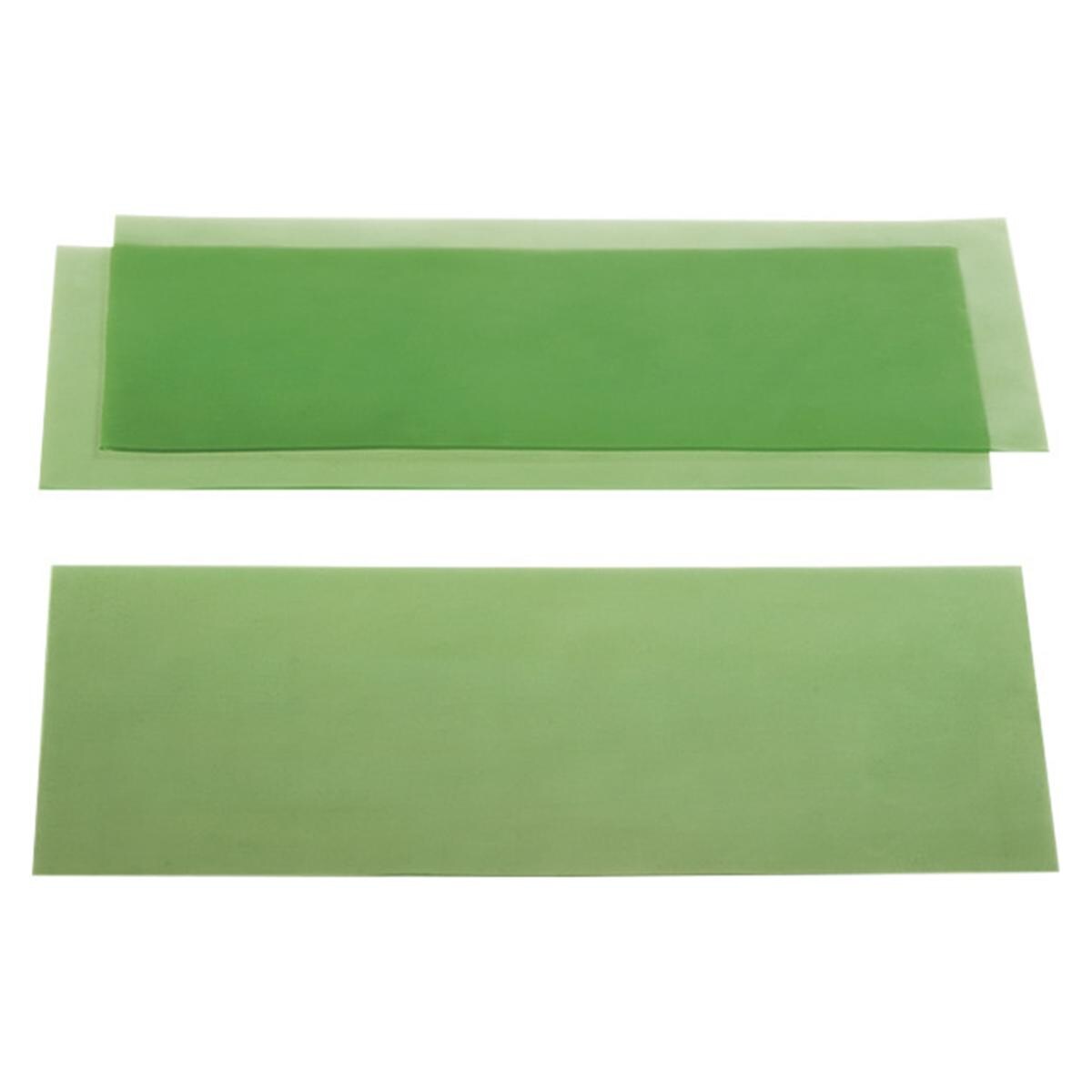 Glattes Gusswachs, grün - Stärke 0,40 mm, Packung 15 Platten