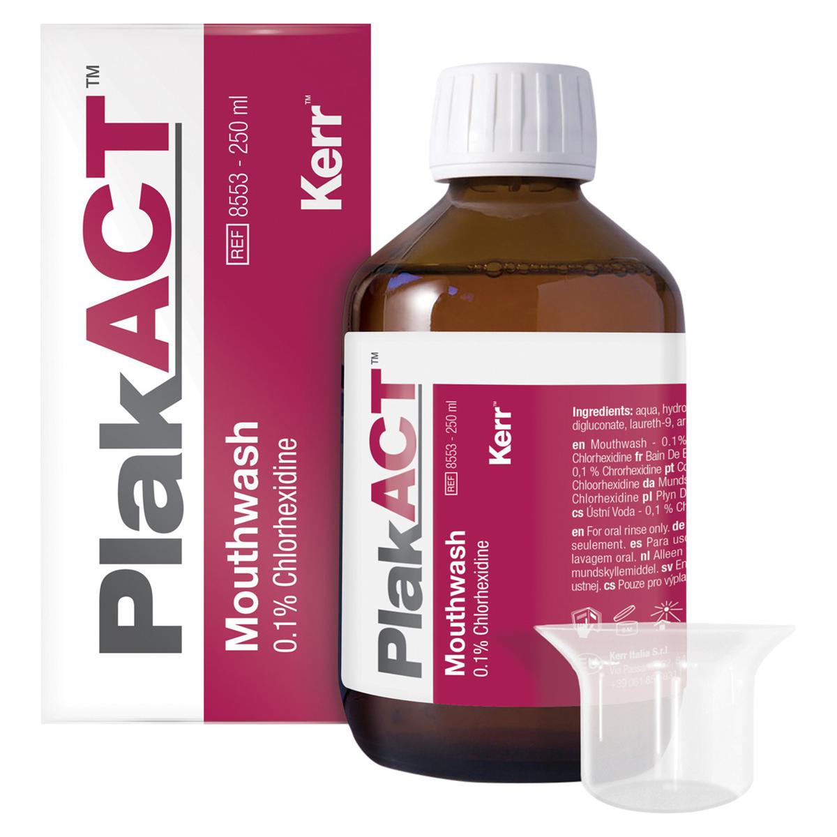 PlakACT™ Mundspüllösung, 0,1 % Chlorhexidin - Flasche 250 ml