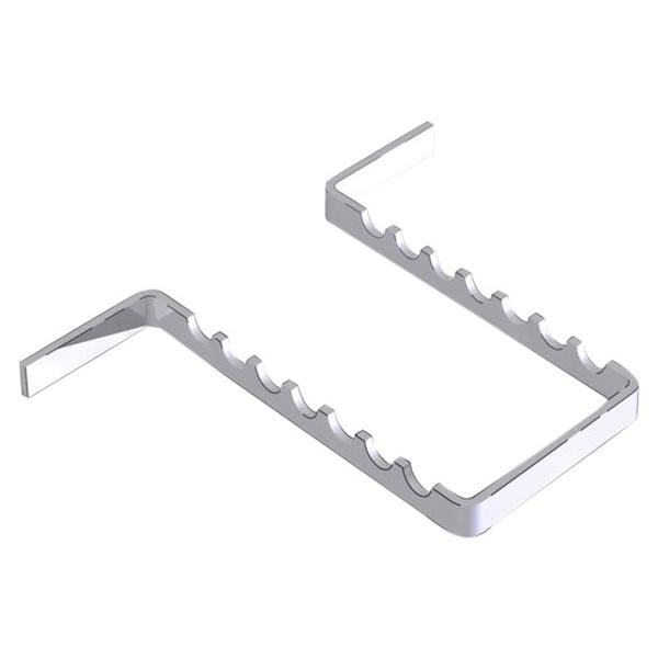 Edelstahl Instrumentenhalter - Für 18 x 14 cm (7 Instrumente), silber