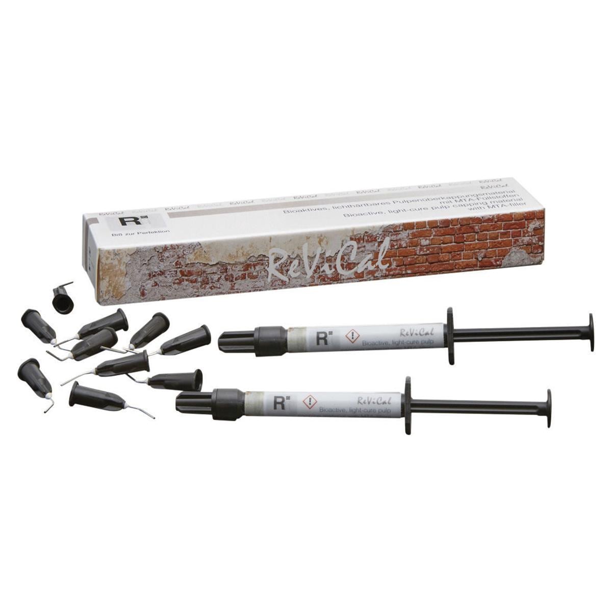 ReViCal MTA Pulp Cap - Spritzen 2 x 1 g und 24 Applikationskanülen