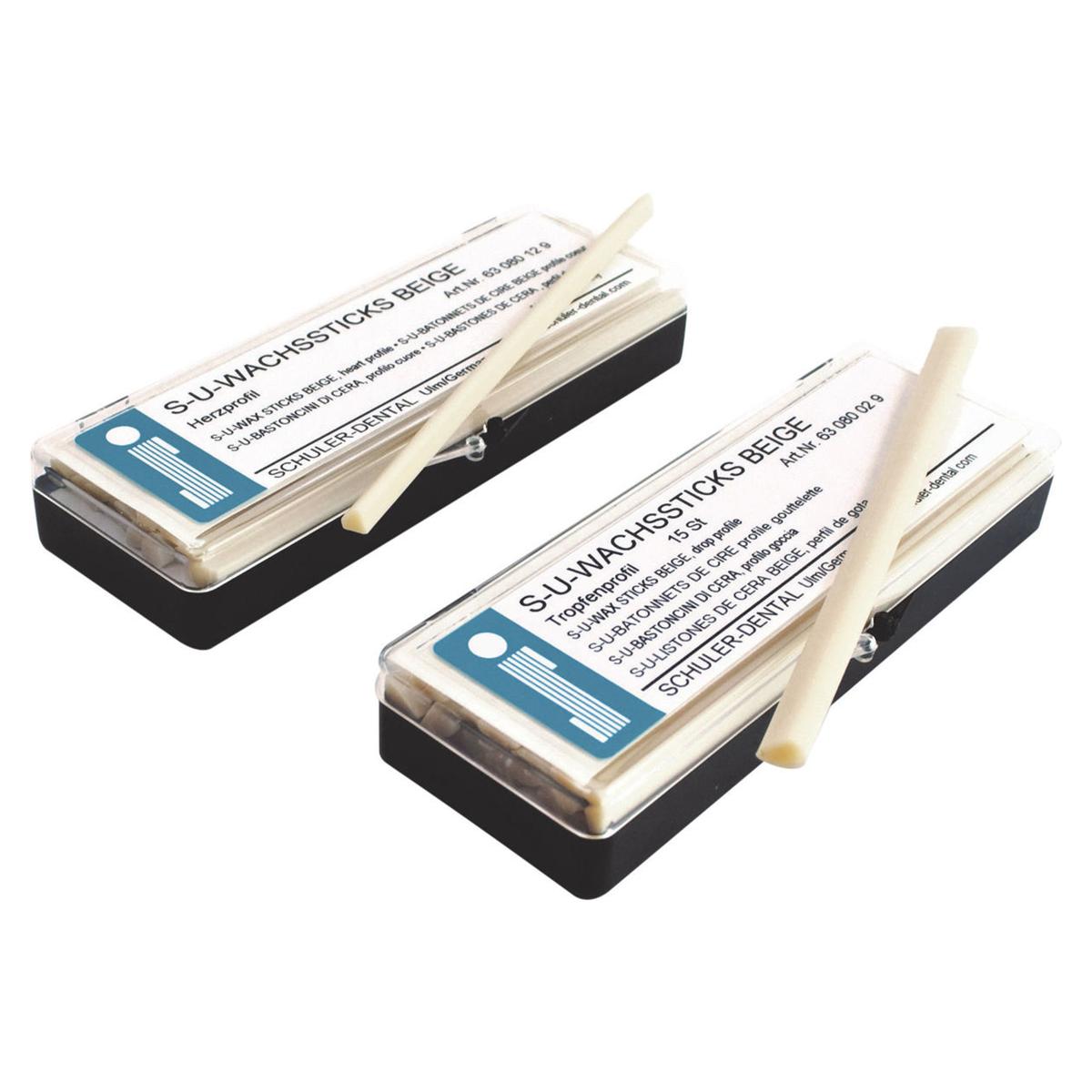 S-U Wachssticks beige - Packung 15 Stangen