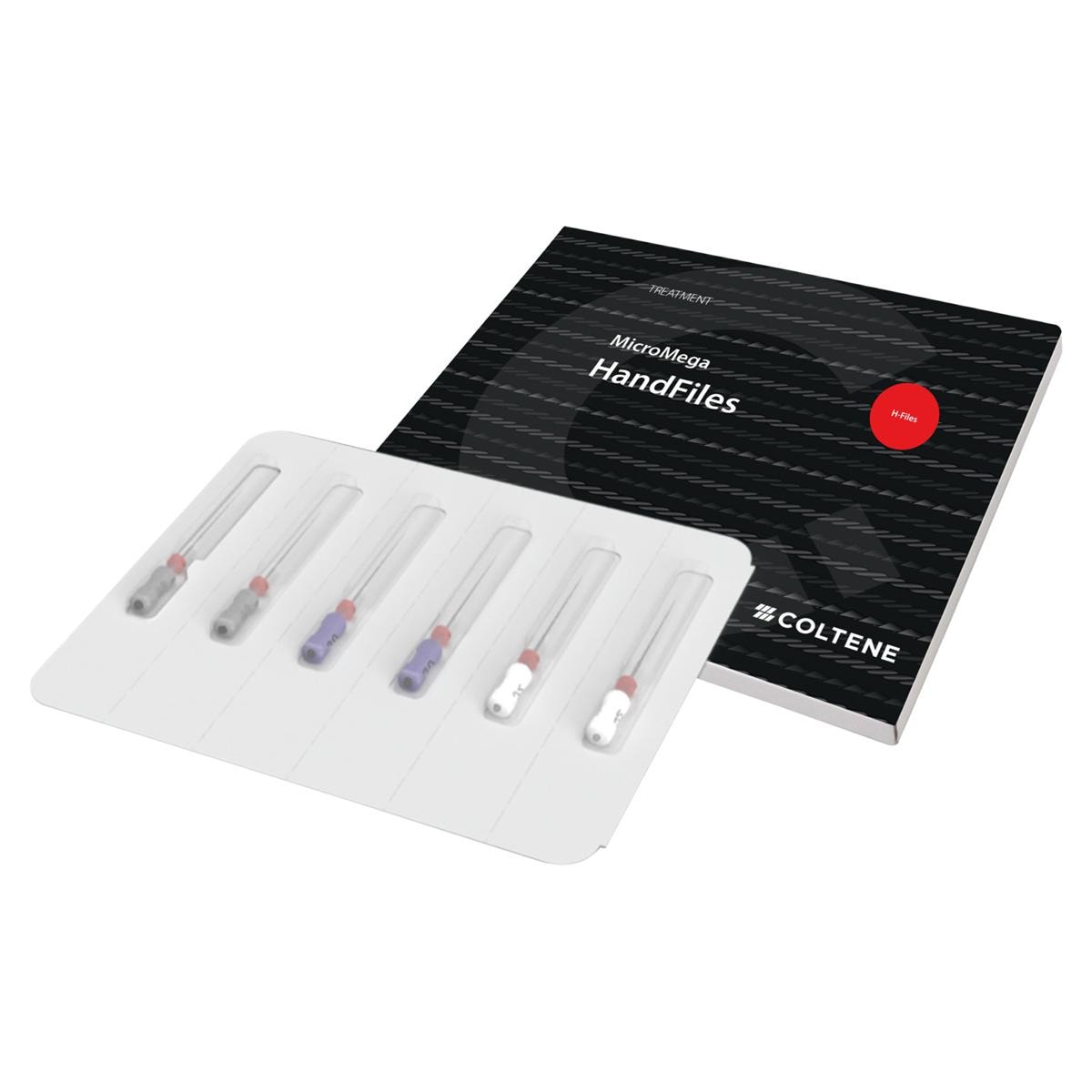 MicroMega HandFiles, H-Feilen - ISO 025, Länge 21 mm, Packung 6 Stück