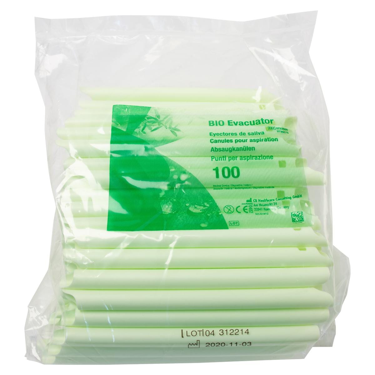 HS-Bio Einweg Absaugkanülen - Packung 100 Stück