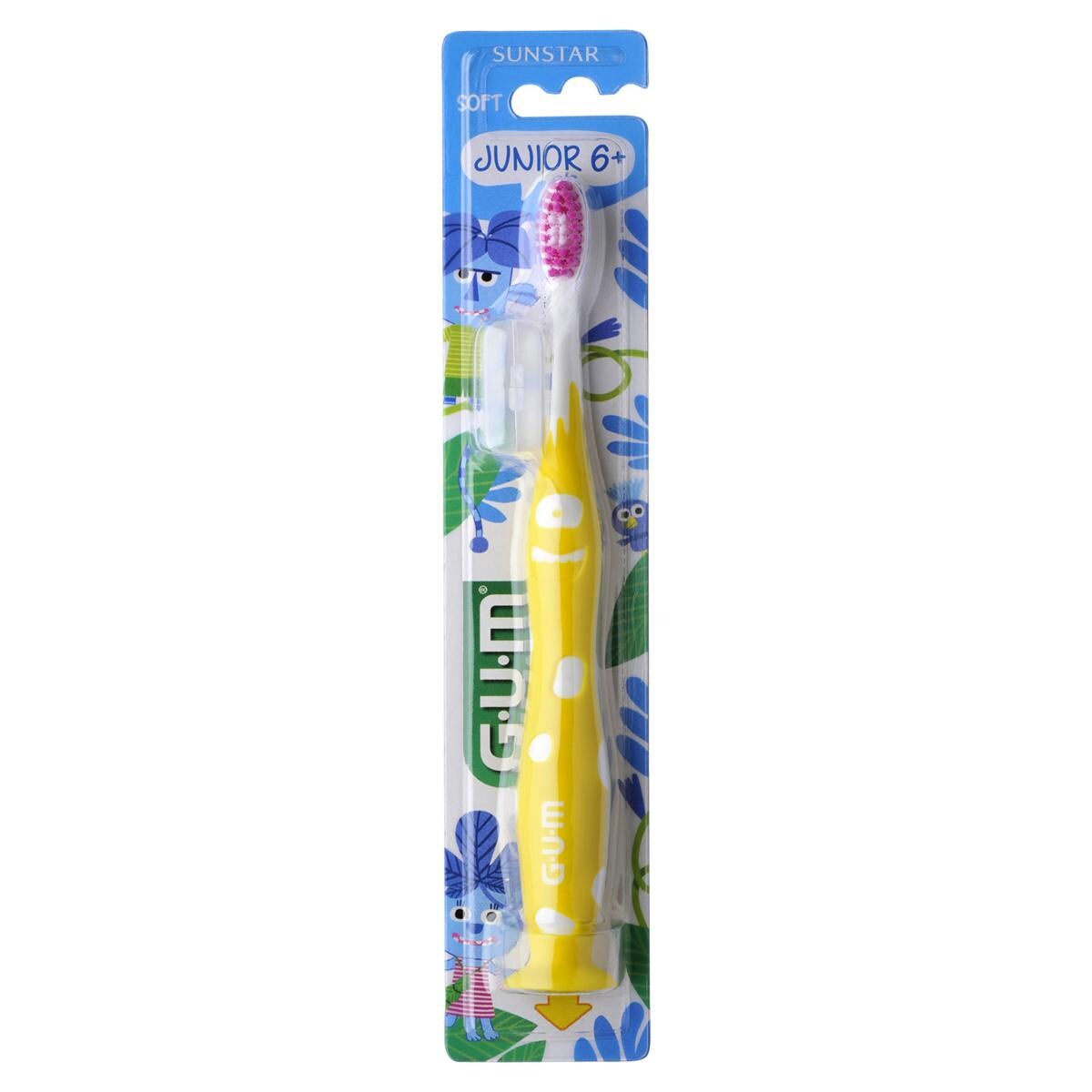 GUM® JUNIOR Zahnbürsten 6 - 9 Jahre - Packung 12 Stück