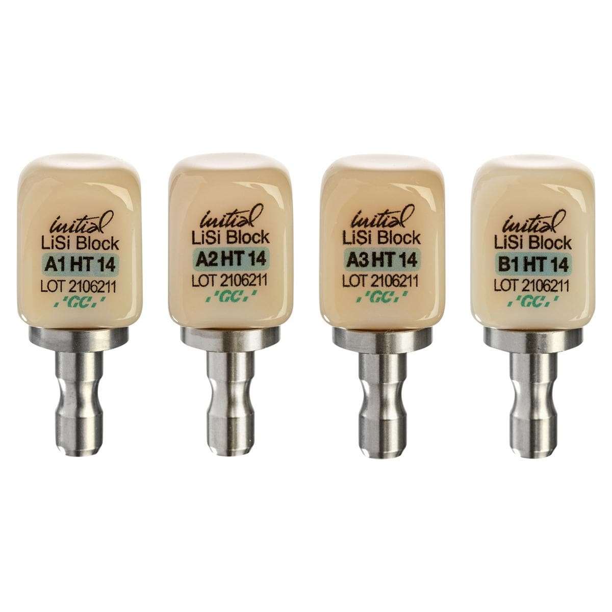 GC Initial™ LiSi Block HT für CEREC®/inLab - A1, Größe 14, Packung 5 Stück