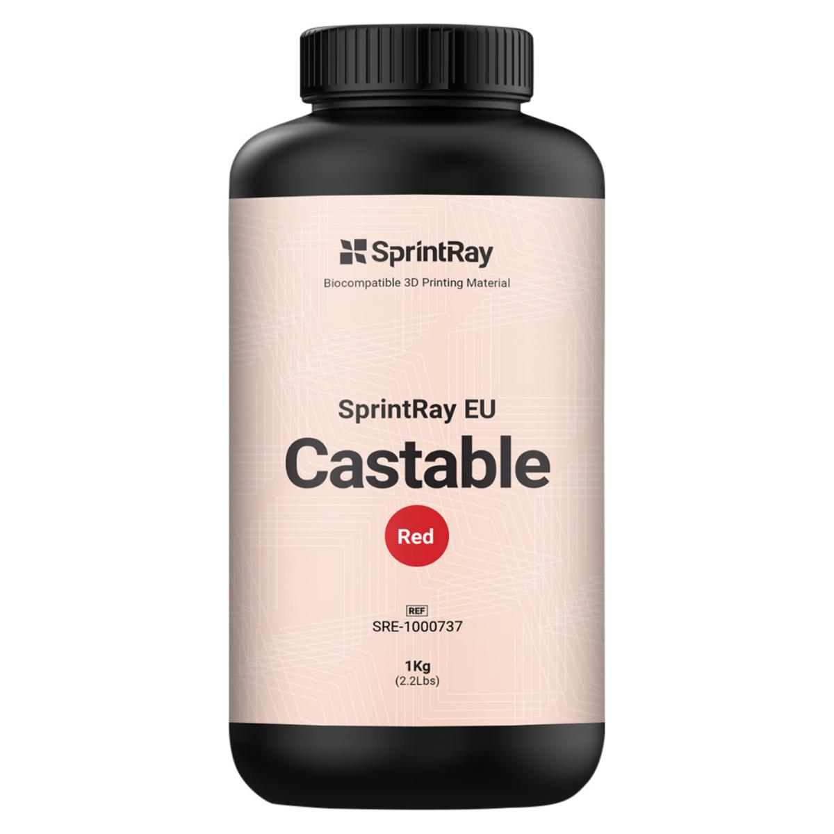 SprintRay EU Castable - Red, Flasche 1 Liter