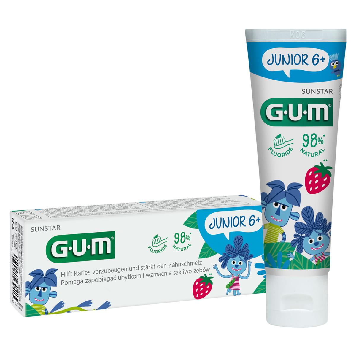 GUM® Junior Zahnpasta ab 6 Jahren - Tube 50 ml