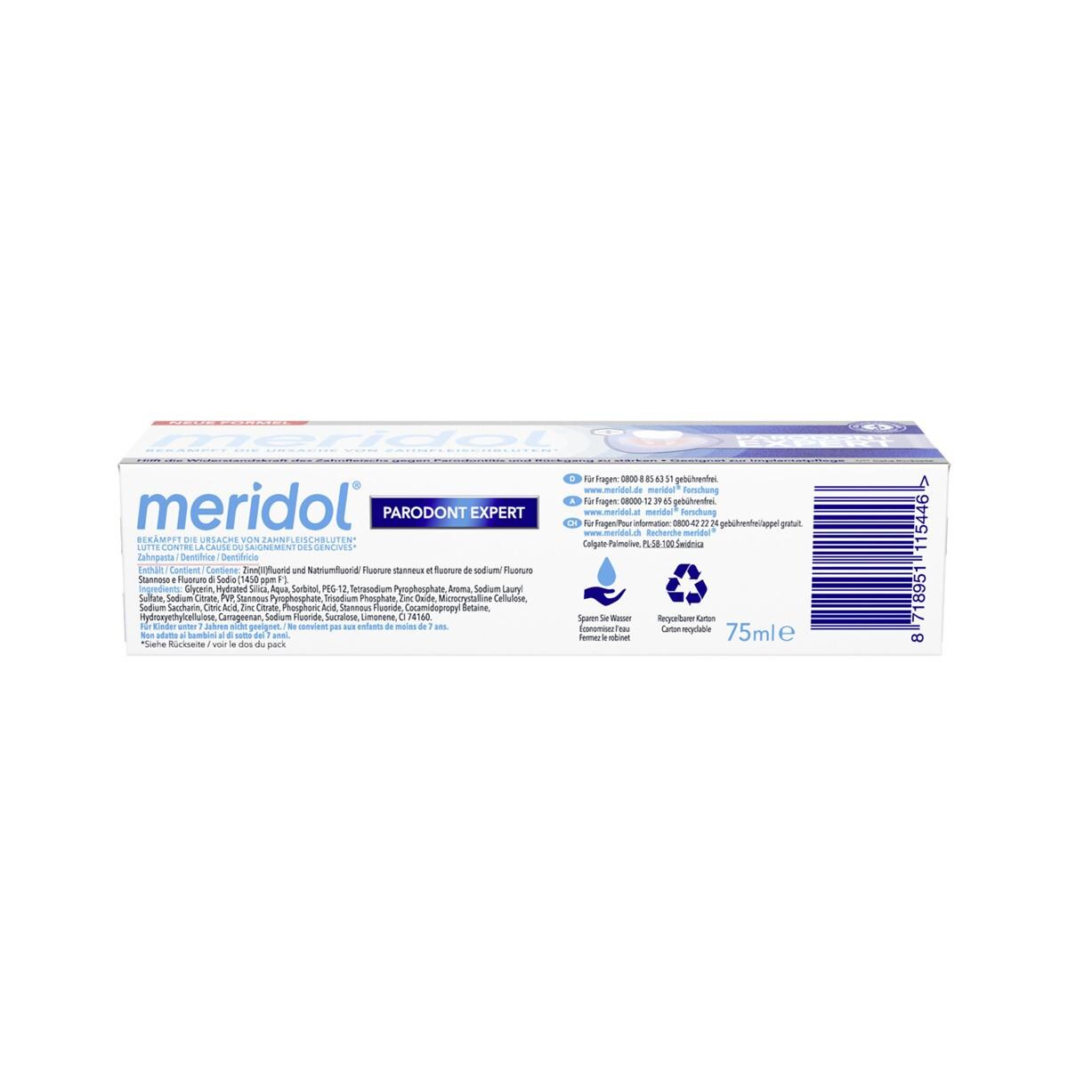 meridol® Parodont Expert Zahnpasta - Tube 12 x 75 ml