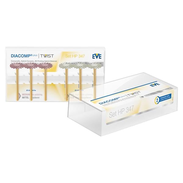 DIACOMP® PLUS TWIST - Set HP 347 - Mittel, fein, Packung 6 Stück