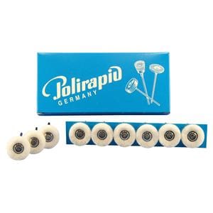 Miniaturbürste, Scheiben-Fleece - Ø 21 mm, Packung 12 Stück