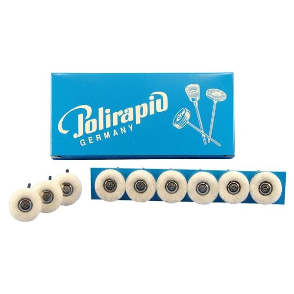 Miniaturbürste, Scheiben-Fleece - Ø 21 mm, Packung 12 Stück