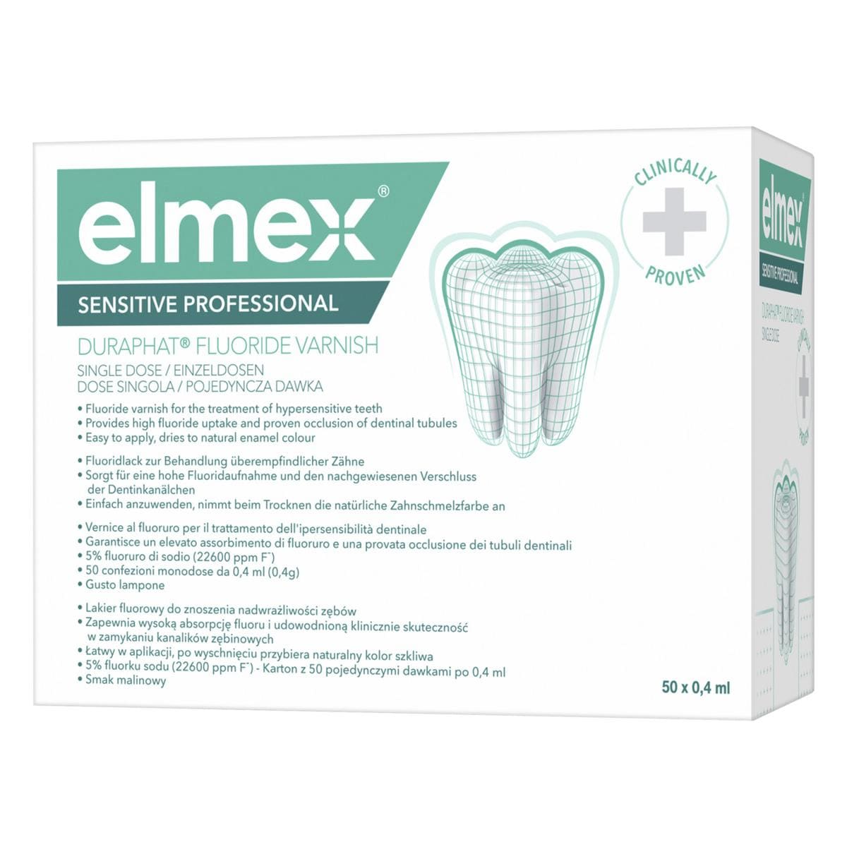elmex® Sensitive Professional Duraphat® Fluoride Varnish - SingleDose 50 x 0,4 ml