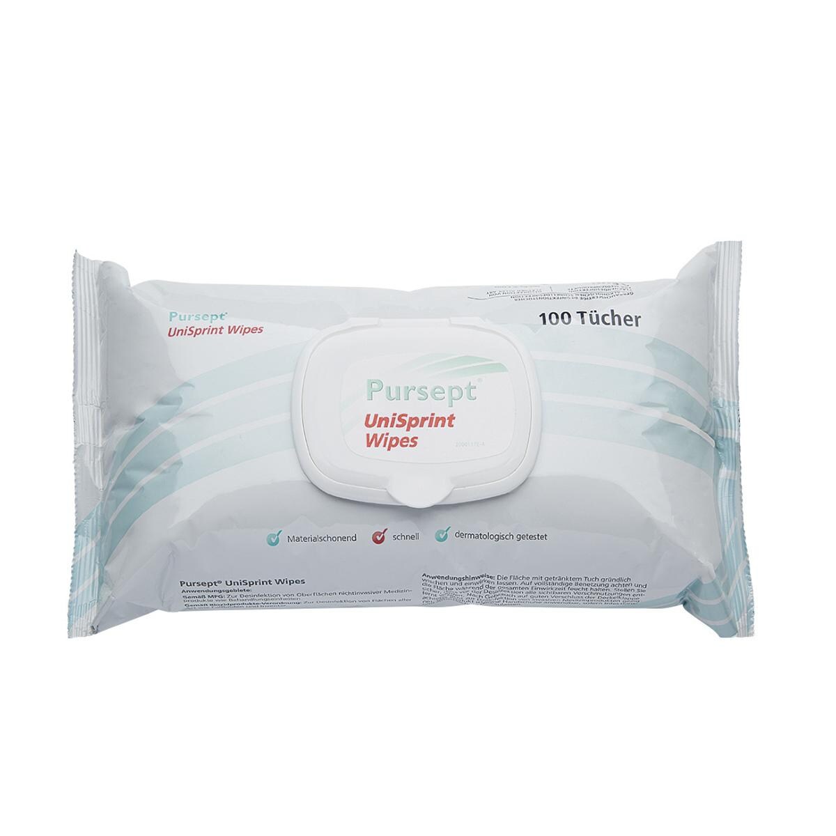 Pursept® UniSprint Wipes - Format 20 x 20 cm, Tücher 6 x 100 Stück