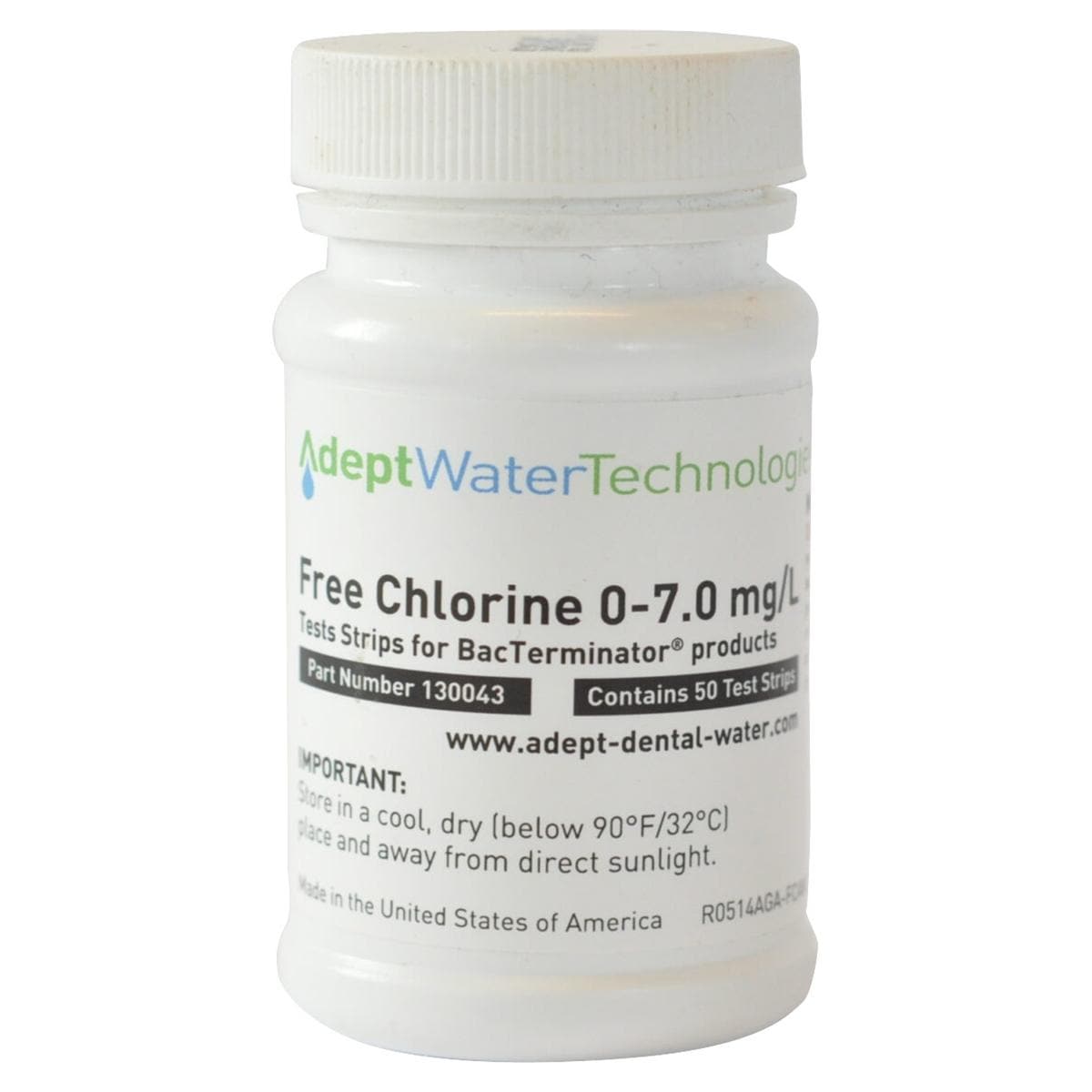 BacTerminator® Chlor-Teststreifen - Packung 50 Stück