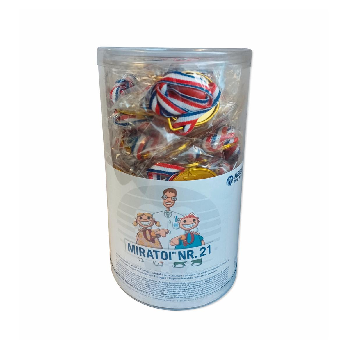 Miratoi® Nr. 21 - Kunststoff-Goldmedaille - Packung 50 Stück