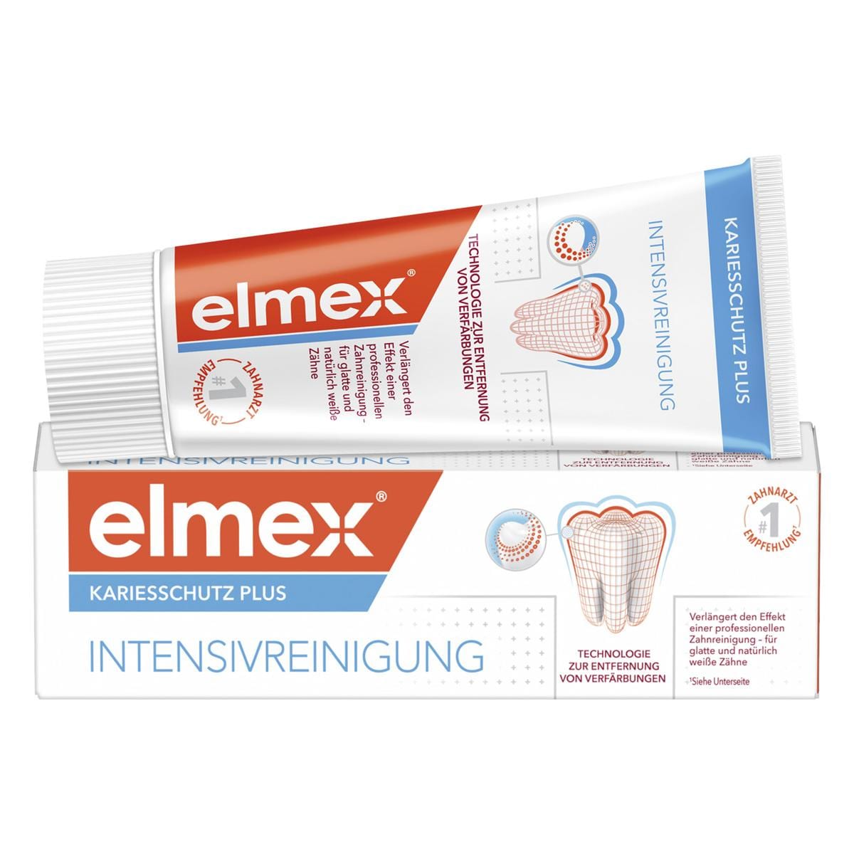 elmex® INTENSIVREINIGUNG Zahnpasta - Tuben 12 x 50 ml