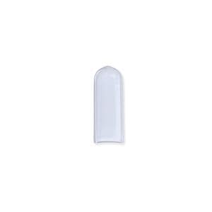 Schutzkappen ungelocht - Rund, klar, Größe 9,5 x 25,4 mm, Packung 100 Stück